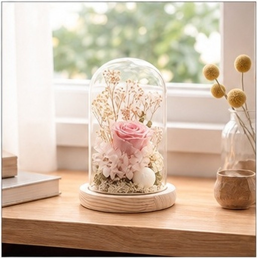 Plastic Dome Clear - 9x15cm 크기의 고급스러운 유리 돔, 보존