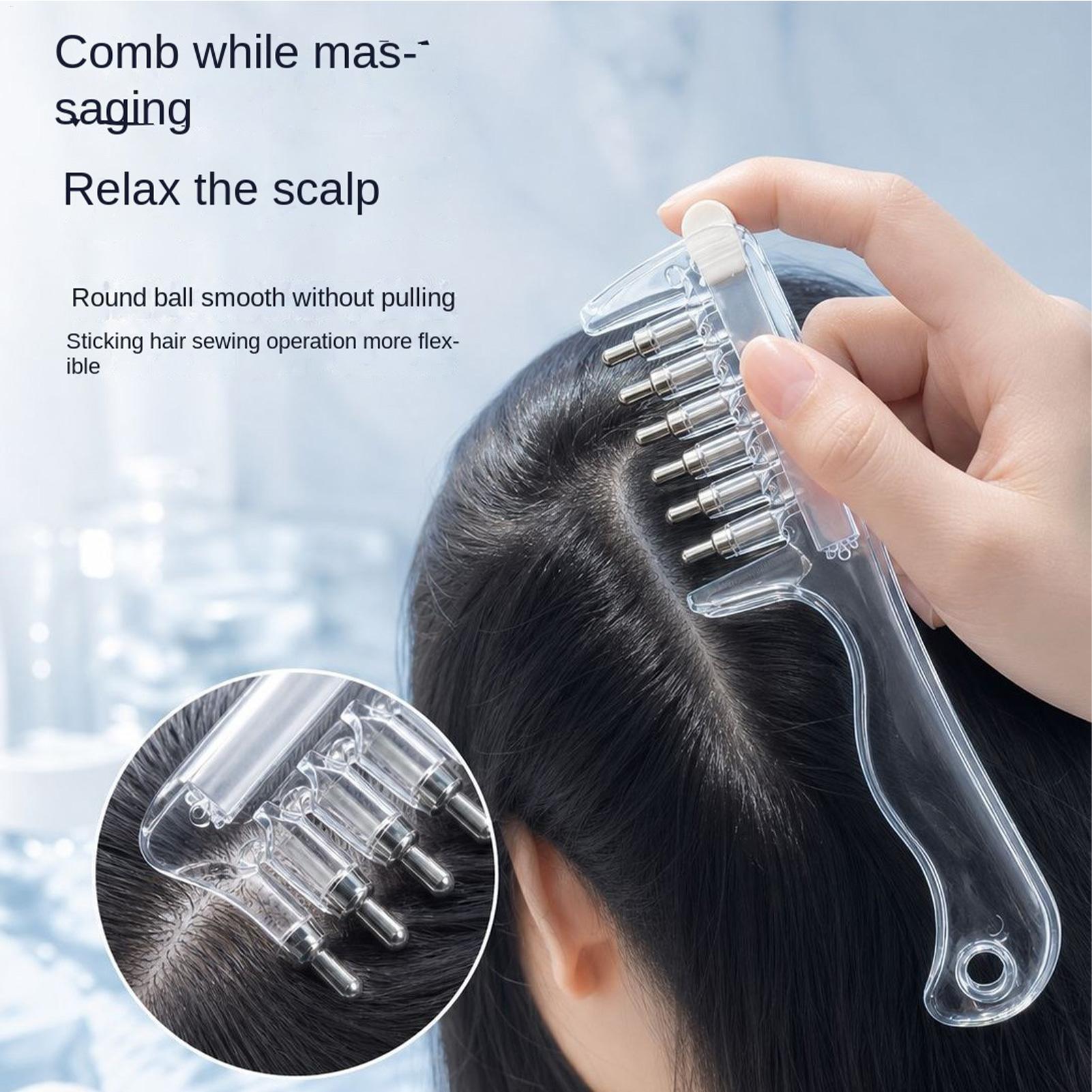 Root Stimulator Liquid - 휴대용 투명 헤어 뿌리 빗, 액체