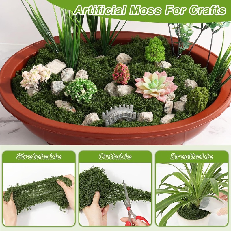 인공 녹색 식물 영원한 생명의 이끼 DIY 공예 인조  - Sphagnum Moss Dry 리뷰 및 가격