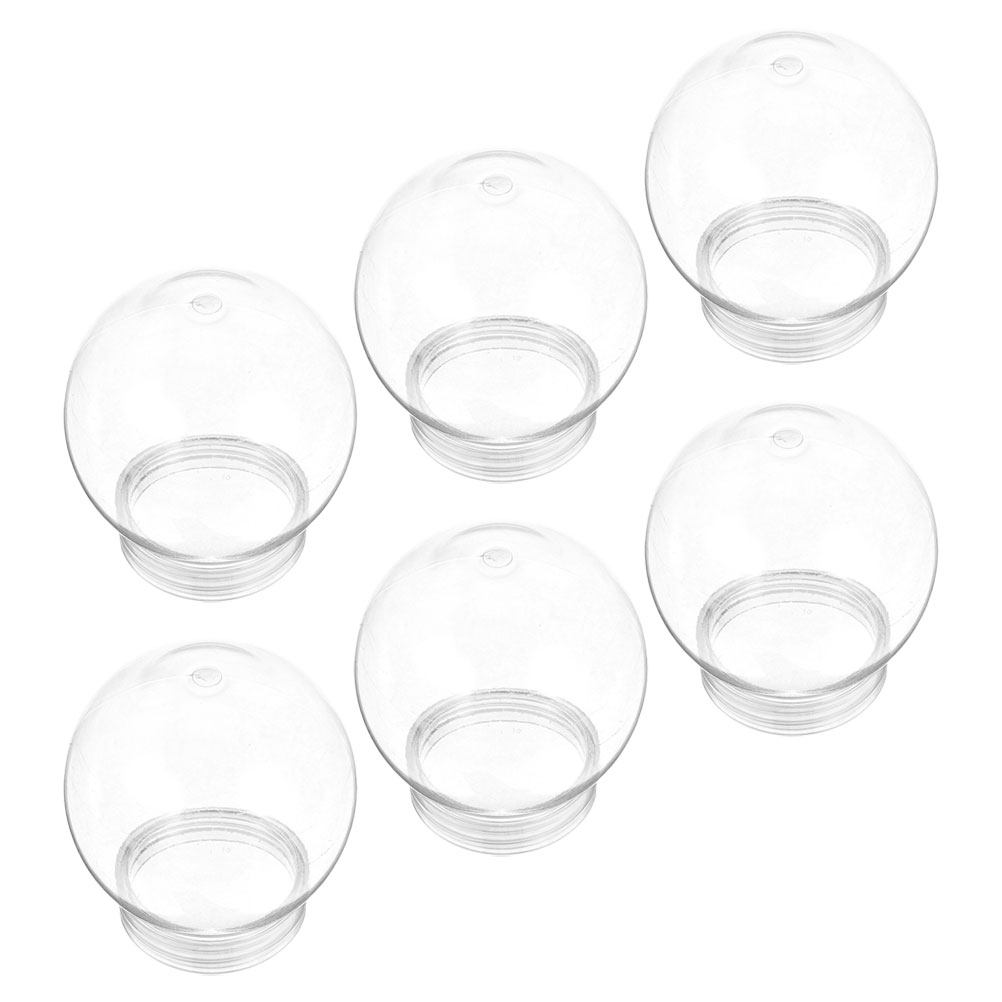 6개들이 투명한 눈송이 볼 용기 세트, 270ml, 플 - Plastic Dome Clear 리뷰 및 가격